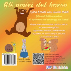 Gli amici del bosco - versione nero braille con inserti tattili